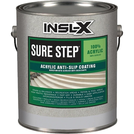 Insl-X Sure Step Medium Gray Skid Resistant Concrete Paint, 1 Gal. SU0308092-01